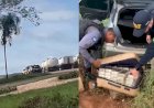 Perseguição policial termina com apreensão de mais de 200 kg de drogas em Barra do Garças