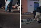 Homem é morto, enrolado em lona e deixado no meio da rua em MT
