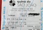 Aposta de Campinápolis acerta a quadra e fatura mais de R$ 12 mil na Quina de São João