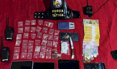 PM prende quatro e fecha ponto de distribuição de drogas em Barra do Garças