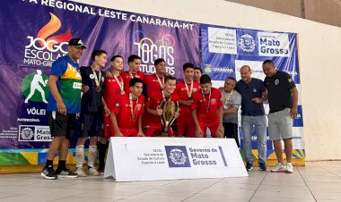 Campinápolis faz história e conquista título inédito e invicto no Futsal A dos Jogos Mato-Grossenses