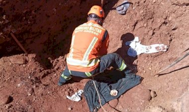 Três operários são soterrados durante troca de tubulação; um morre