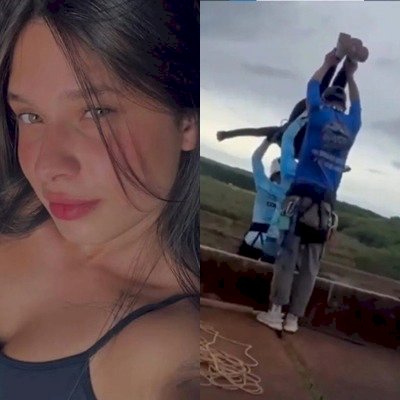 Jovem de 21 anos morre após ser lançada de altura de 40 metros sem corda de proteção