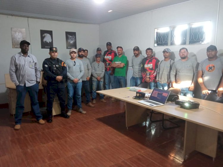 Polícia Militar promove palestra sobre prevenção à violência doméstica na Fazenda Xavantina, em Campinápolis